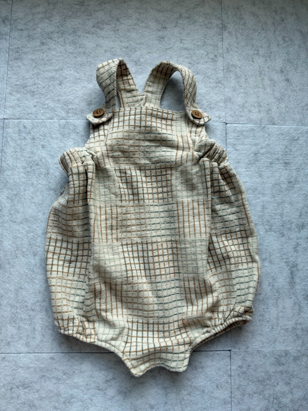 2 pair Baby Overalls Romper with Button Straps